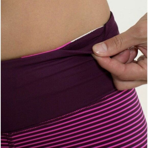 Lululemon Run For Your Life Crop Pant Hyper Stripe - Picture 6 of 12
